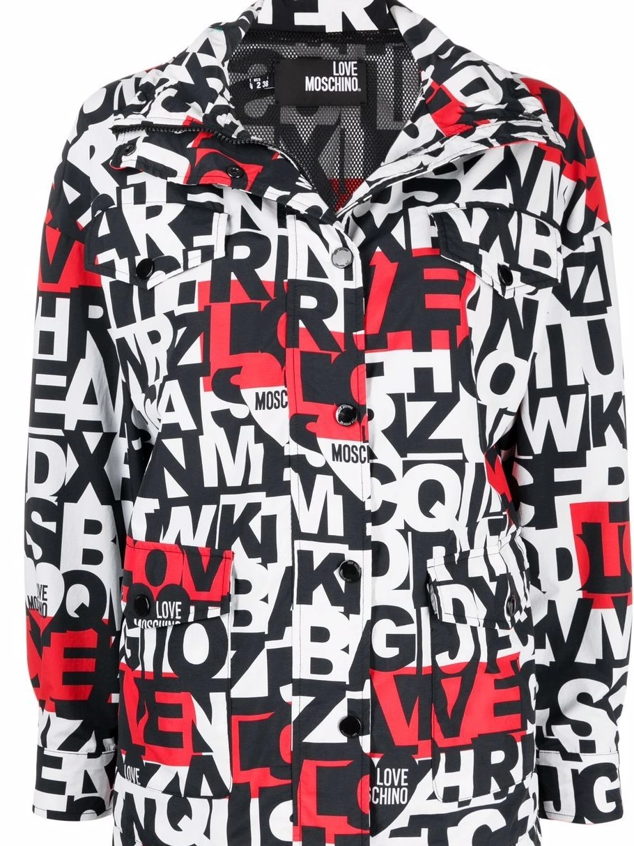 Affordable alphabet-print Moschino jacket Love Women 0430